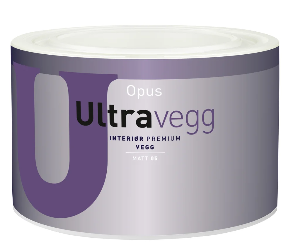 OPUS Ultravegg matt veggmaling hvit 0,45 l til innendørs bruk v:3037746 OPUS Ultravegg matt veggmaling hvit 0,45 l til innendørs bruk v:3037746