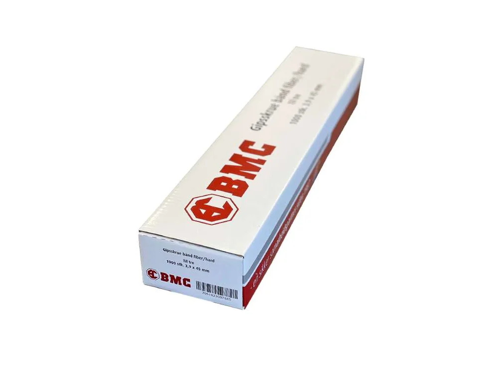 BMC fiber/hard gips bånd 45 mm skrue 1000-pk v:6030631 BMC fiber/hard gips bånd 45 mm skrue 1000-pk v:6030631