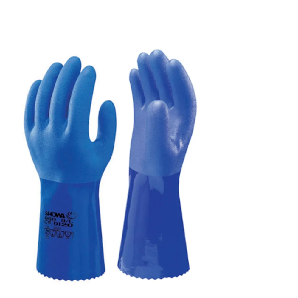 SHOWA MYK OG SMIDIG PVC HANSKE OIL PROOF 30 CM (660) v:8742010