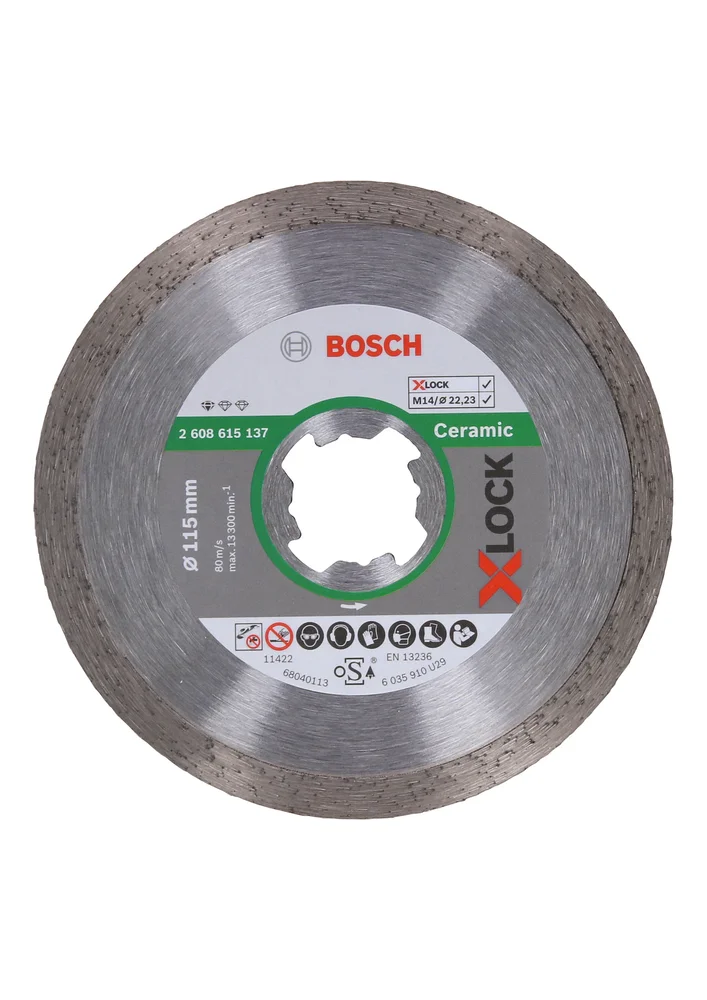 Diamantkappskive X-Lock std ceramic 115 – Bosch v:9334400 Diamantkappskive X-Lock std ceramic 115 – Bosch v:9334400