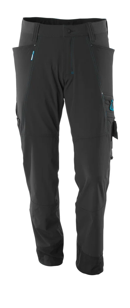 Bukse 17279 svart 82c56 stretch, lav vekt v:5309865