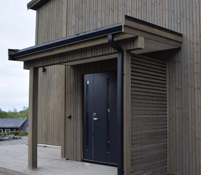Ytterdør 110x210 Forus 05 svart venstre v:7681639