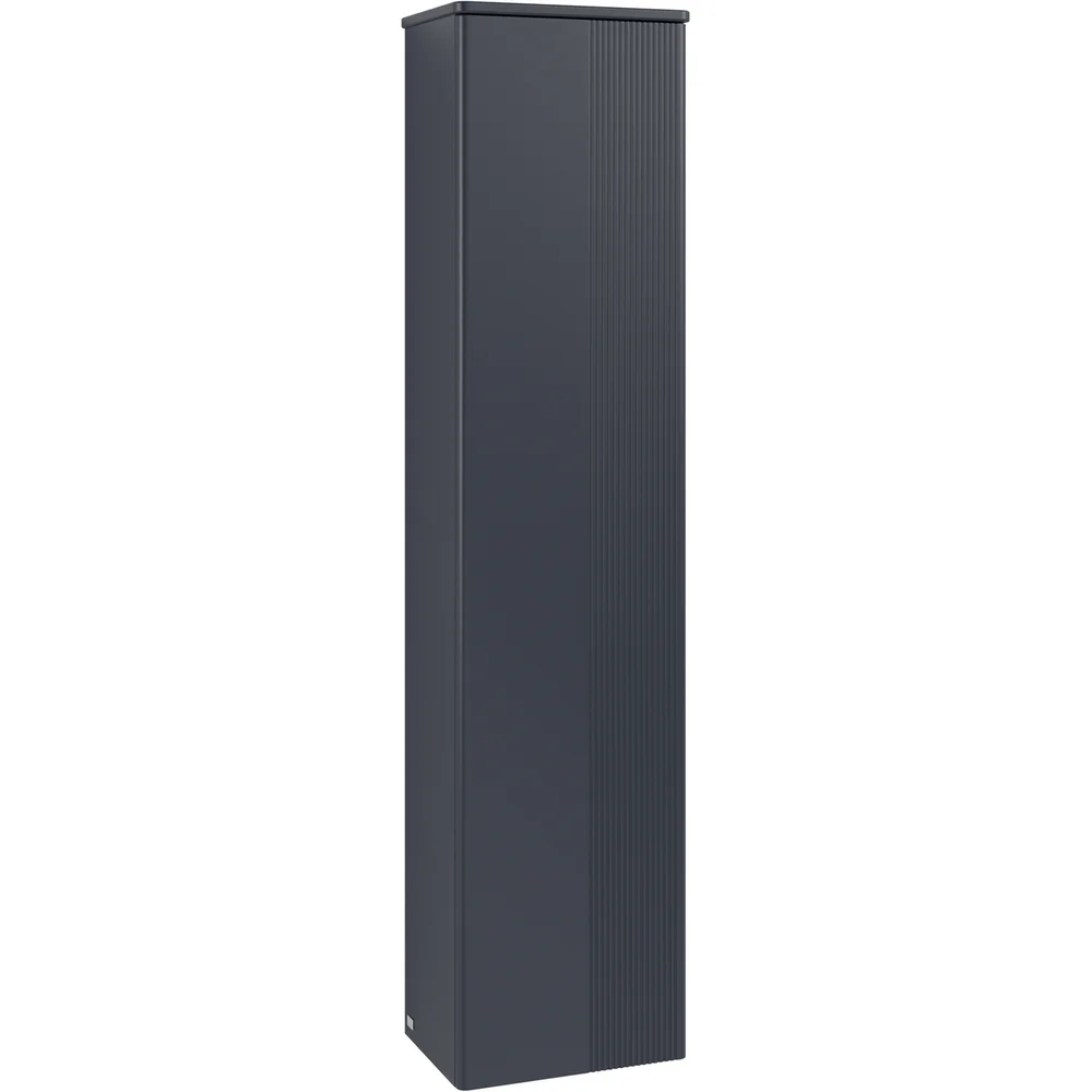 V&B ANTAO HØYSKAP 1 DØR RILLET 414X1719X287 VENSTRE BLÅ v:3082223