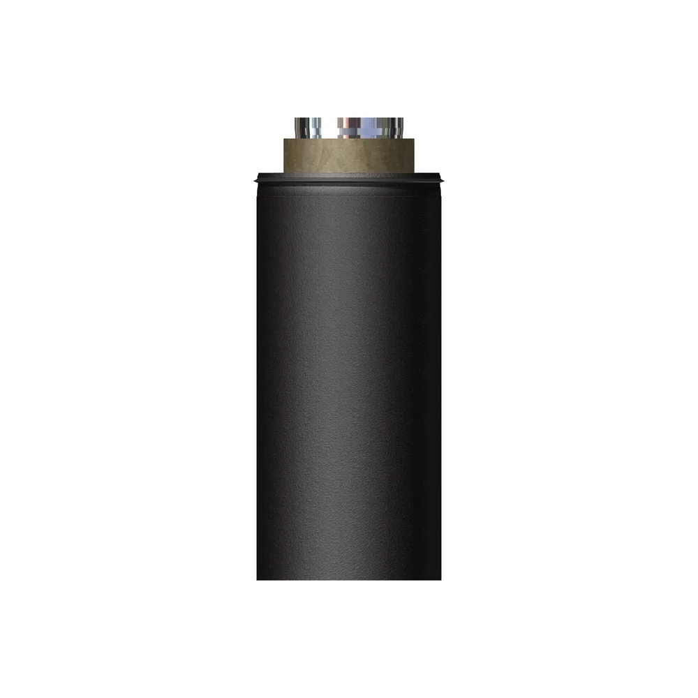 Stålpipe ø150 combi hel 550 mm bp helisolert-svart lakk v:5968018 Stålpipe ø150 combi hel 550 mm bp helisolert-svart lakk v:5968018