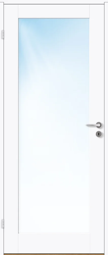 Spesial innerdør 100×210 Stil 1 med glass klassisk hvit v:9293061