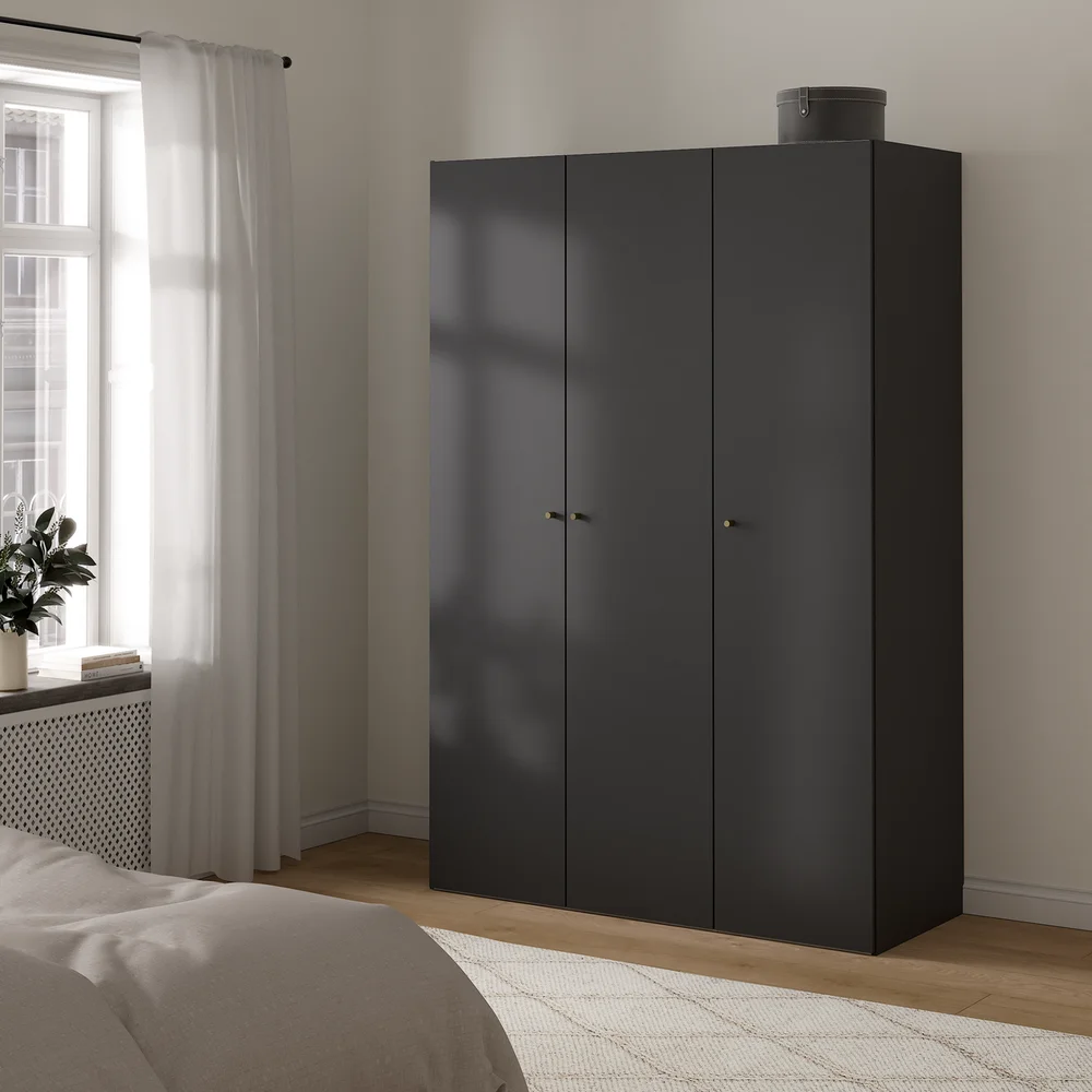 LIND NEST GARDEROBESKAP 150X220X60CM ANTRASITT GRÅ v:3957117
