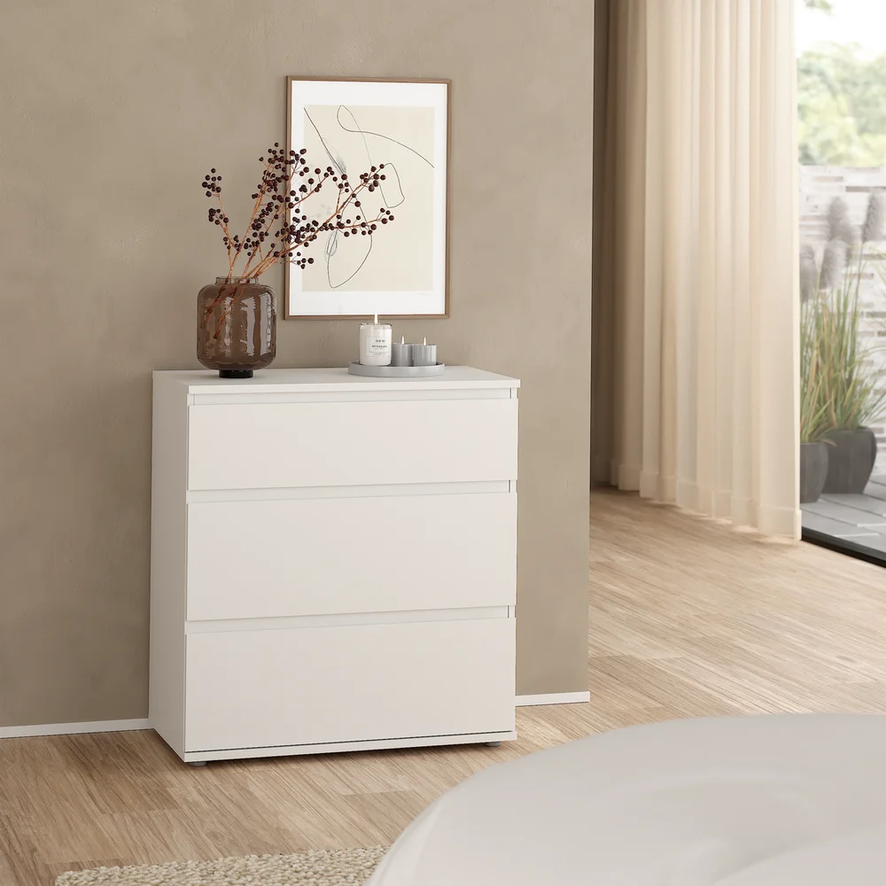 TVILUM NOVA KOMMODE HVIT 3 SKUFFER 77X40X84 v:1824928