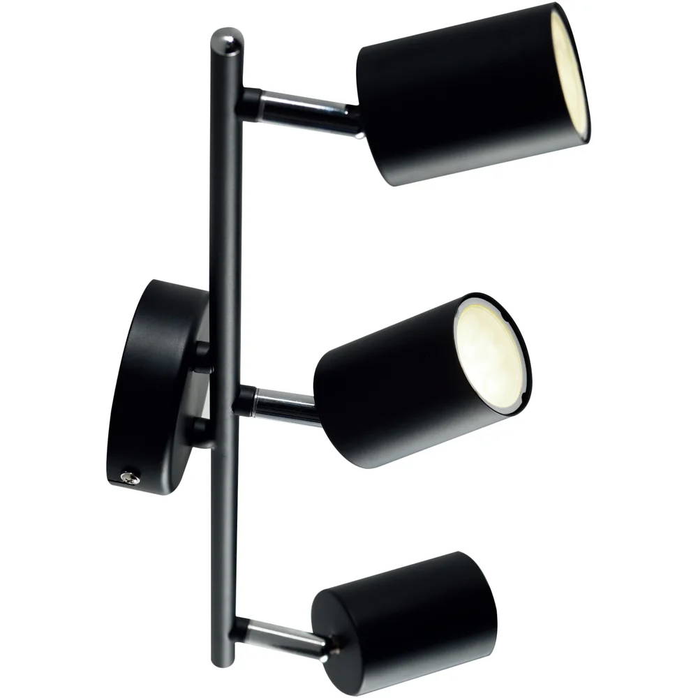 NORDLUX EXPLORE 3-SKINNE GU10 SORT v:5755242