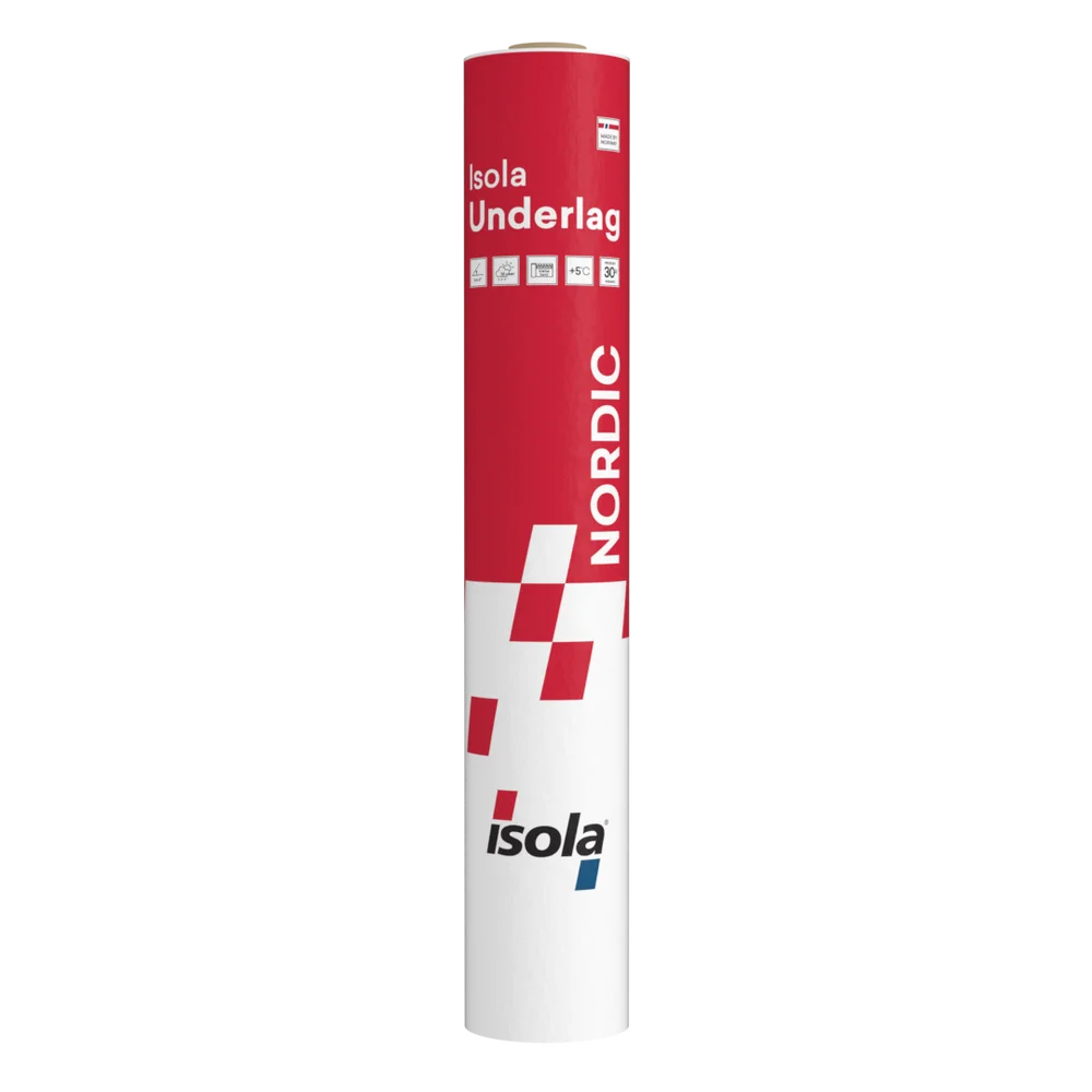 Isola Underlag ISO-Dxtra 1×25 meter – underlagsbelegg med selvklebende omlegg og 30 års garanti v:8910369 Isola Underlag ISO-Dxtra 1×25 meter – underlagsbelegg med selvklebende omlegg og 30 års garanti v:8910369
