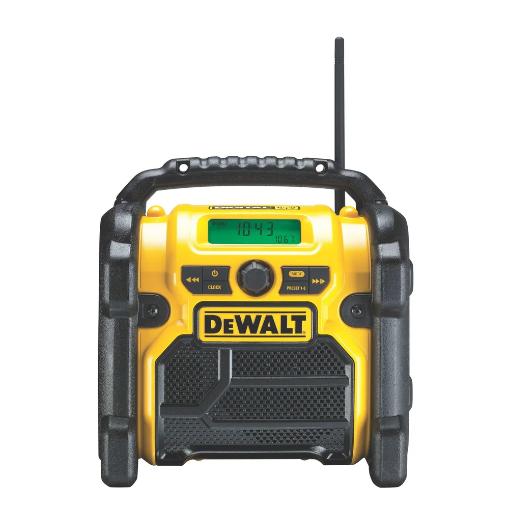 Dewalt Radio 10,8/14,4 & 18V XR, DCR020-QW, uten batteri & lader v:6249464 Dewalt Radio 10,8/14,4 & 18V XR, DCR020-QW, uten batteri & lader v:6249464