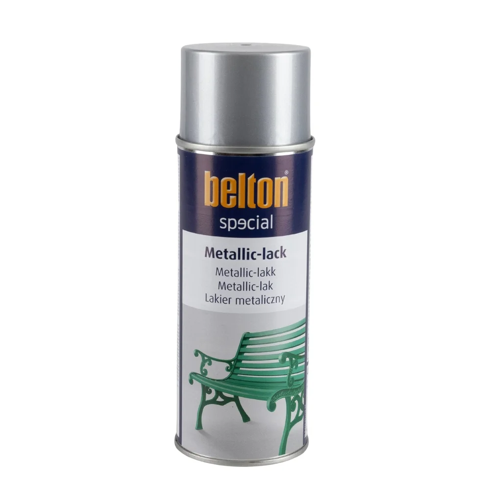 Belton Spraymaling, Metallisk Sølv, 400 ml v:9243732 Belton Spraymaling, Metallisk Sølv, 400 ml v:9243732