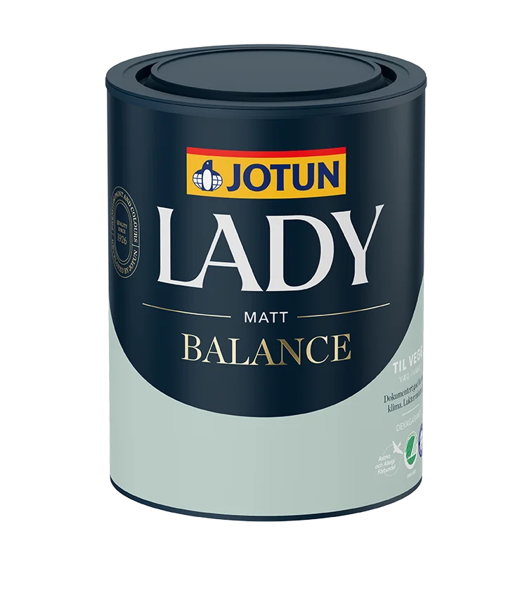 LADY Balance matt hvit 0,68 l – veggmaling | 60050074 v:5704710