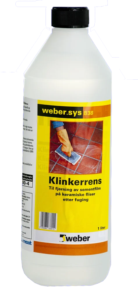 SYS 838 Klinkerrens 1 liter renseveske v:2941590 SYS 838 Klinkerrens 1 liter renseveske v:2941590