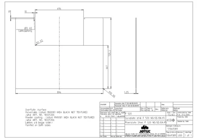 Gulvplate sort lakk 725×894 – Jøtul v:9397212