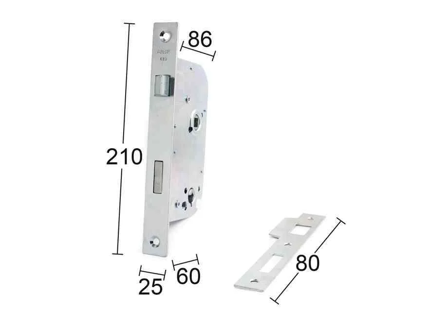 Erstatningslås 6410 vendbar v:4960899