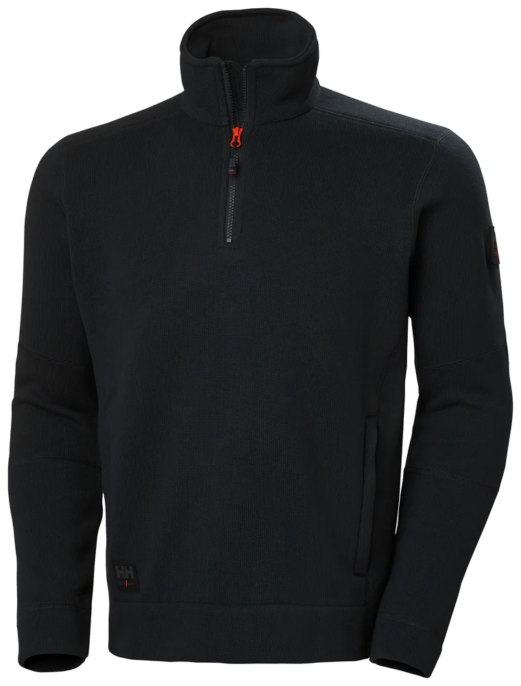 GENSER 1/2 ZIP 72251 990 SVART M v:7628326