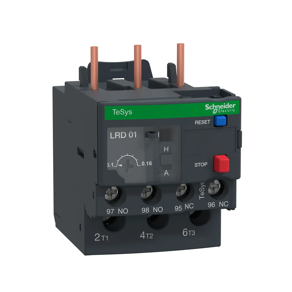 Schneider Electric Termisk overbelastningsrele, TeSys LRD, 1,6-2,5A klasse 10 v:9192525