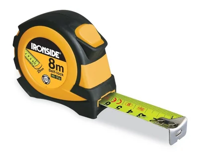 Målebånd 8m rubber – Ironside v:5370833