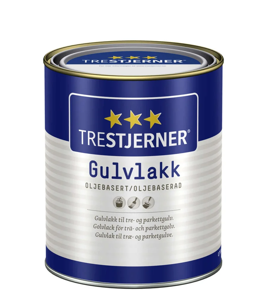 Trestjerner gulvlakk oljebasert halvblank v:6120053