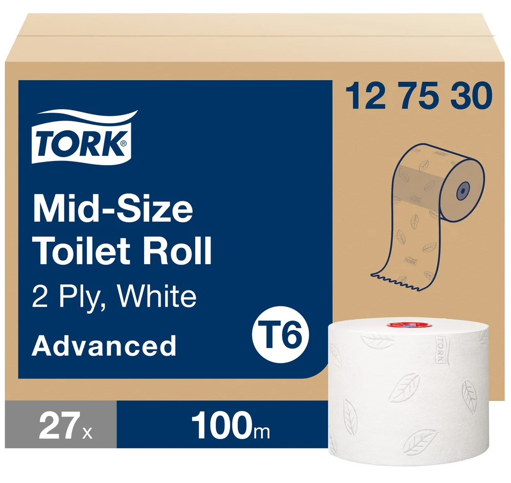 TORK TOALETTPAPIR ADV T6 100M 127530 v:3535172 TORK TOALETTPAPIR ADV T6 100M 127530 v:3535172