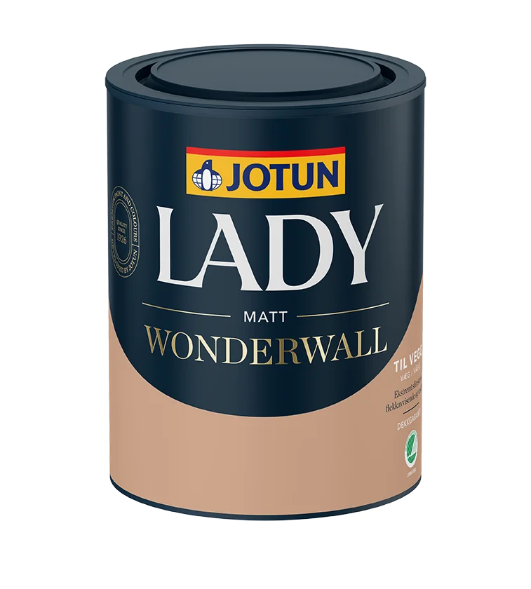 Jotun LADY Wonderwall vegg matt hvit base 0,68 l – veggmaling v:8779704 Jotun LADY Wonderwall vegg matt hvit base 0,68 l – veggmaling v:8779704