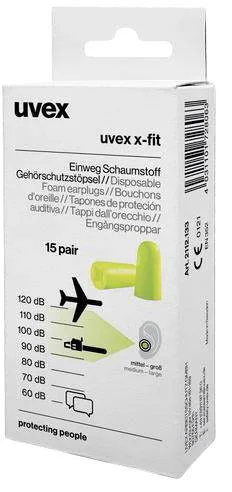 UVEX X-FIT ØREPROPPER 15 PAR v:3502718 UVEX X-FIT ØREPROPPER 15 PAR v:3502718