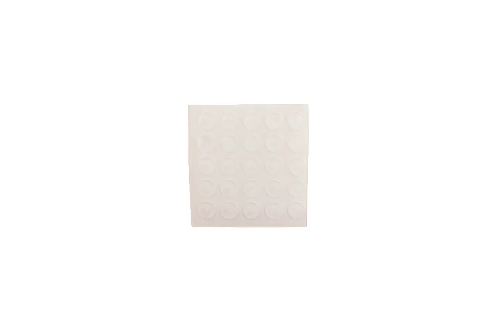 Dørdemper transparent flat 8 x 1,6 cm 50 stk v:4078950