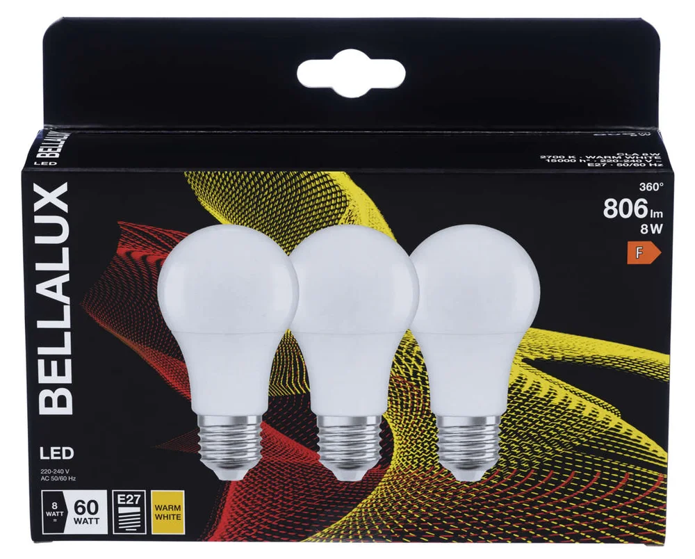 ️ BELLALUX® LED Classic pære 3pk v:9605015 ️ BELLALUX® LED Classic pære 3pk v:9605015