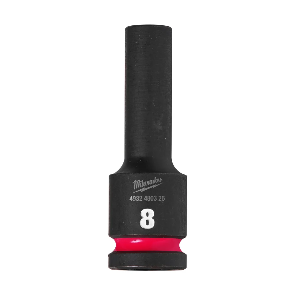 Milwaukee Krafthylse shockwave slagbruk, 1/2", 8 mm v:9332867 Milwaukee Krafthylse shockwave slagbruk, 1/2", 8 mm v:9332867