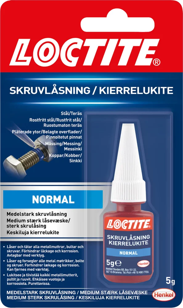 Skruelås normal 5G loctite lim v:6403123