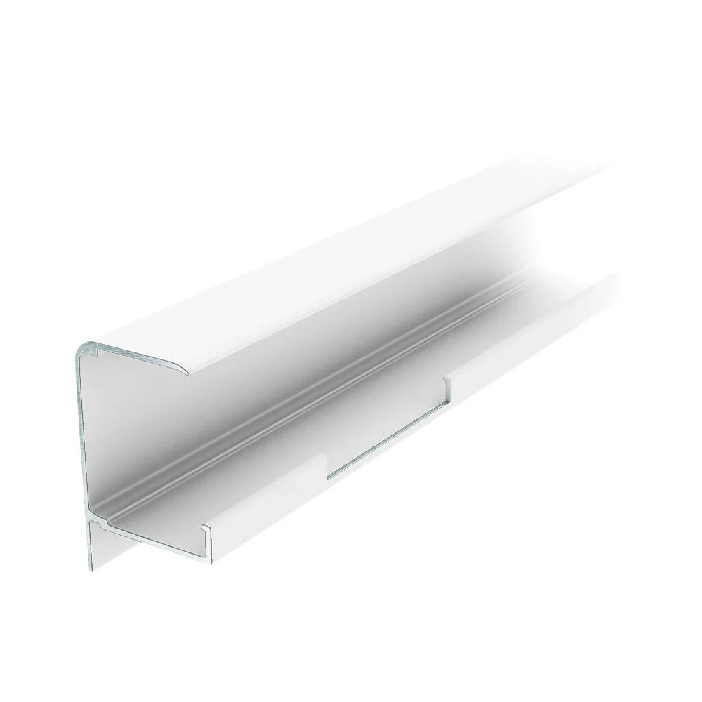 gop Kanalplast Fremkantprofil 50 mm hvit L:4948 mm v:3425018