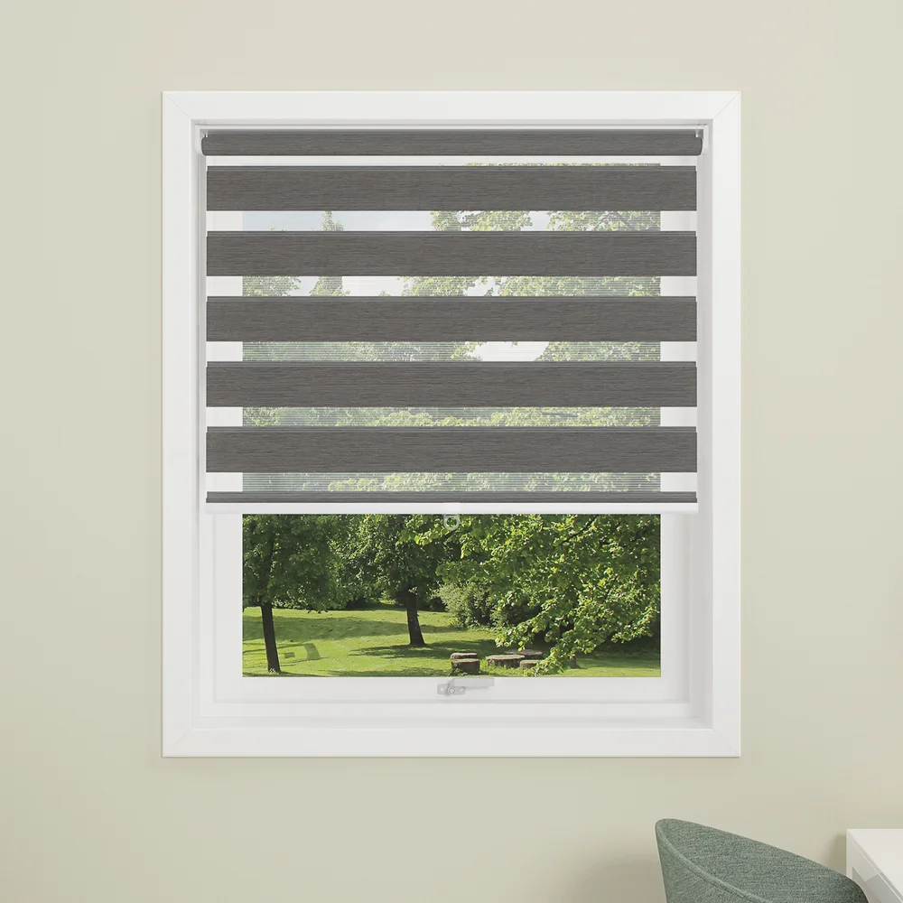 DEBEL RULLEGARDIN T-DUO 120X175 ANTRASITT v:4831170 DEBEL RULLEGARDIN T-DUO 120X175 ANTRASITT v:4831170