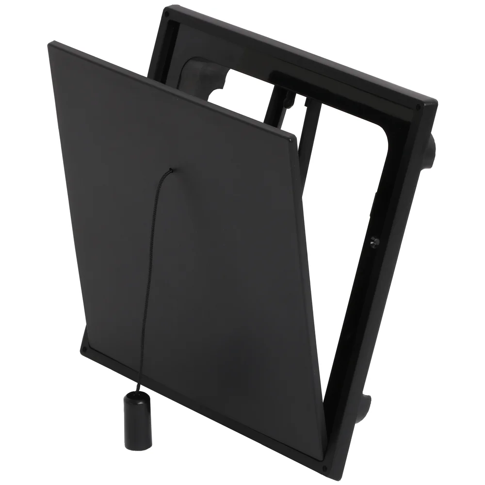 Klaffventil innvendig 150x150 mm sort | tre posisjoner og UV-stabilisert plast v:3457384