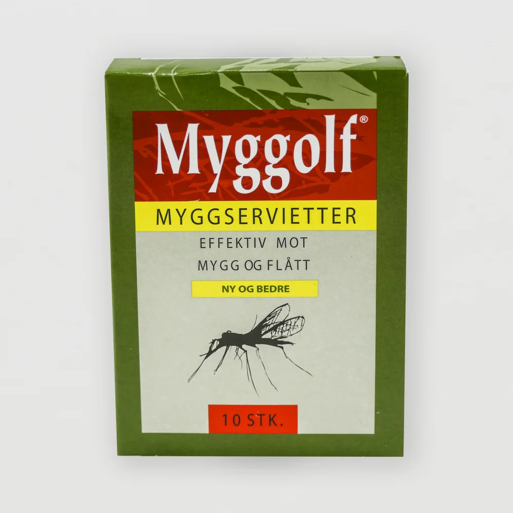 Myggservietter 13 % saltidin 10 stk v:9903001