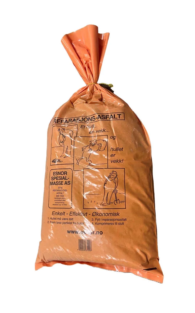 Reparasjonsasfalt i 25 kg. sekk v:4591460