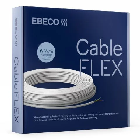 Cableflex 6 Ebeco Gulvvarmekabel 3131134 Cableflex 6 Ebeco Gulvvarmekabel 3131134