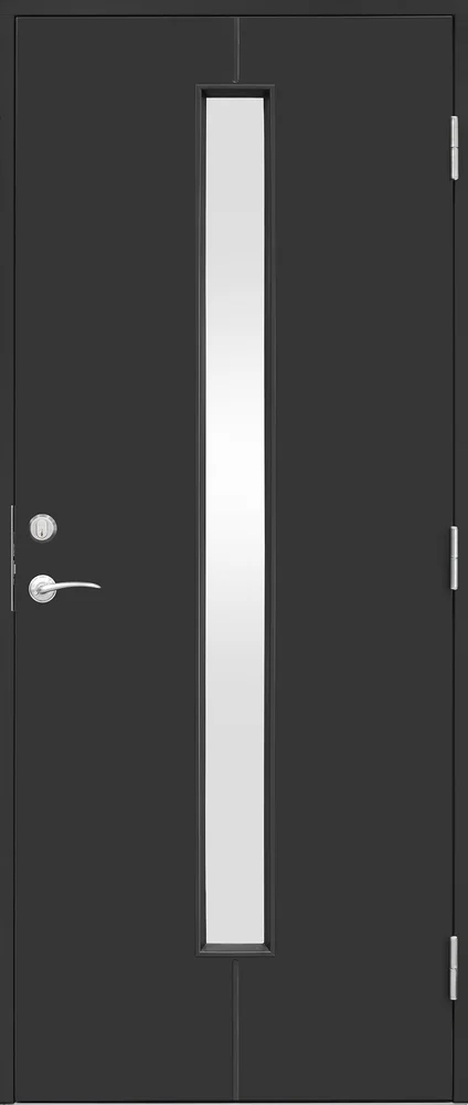 Ytterdør Linnea 90x210 cm dempet sort venstre v:1109710