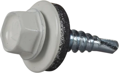Farmerskrue med borspiss 4,8×20 hvit A250- Essve v:1733816 Farmerskrue med borspiss 4,8×20 hvit A250- Essve v:1733816