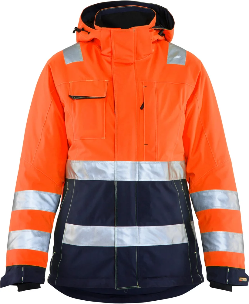 VINTERJAKKE VARSEL DAME 4872 ORANGE/MARINEBLÅ v:9646277 VINTERJAKKE VARSEL DAME 4872 ORANGE/MARINEBLÅ v:9646277