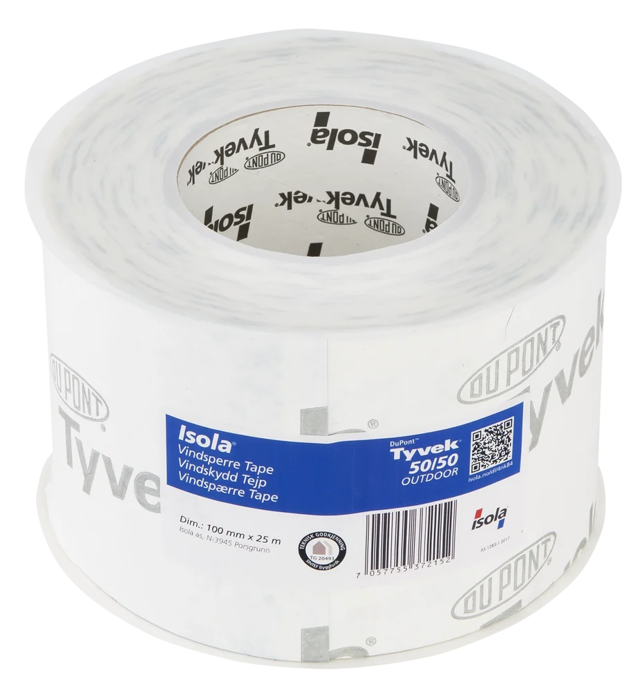 Vindsperretape S100 100 mmx25 m Isola | Tyvek og delt beskyttelsesfilm v:4007108