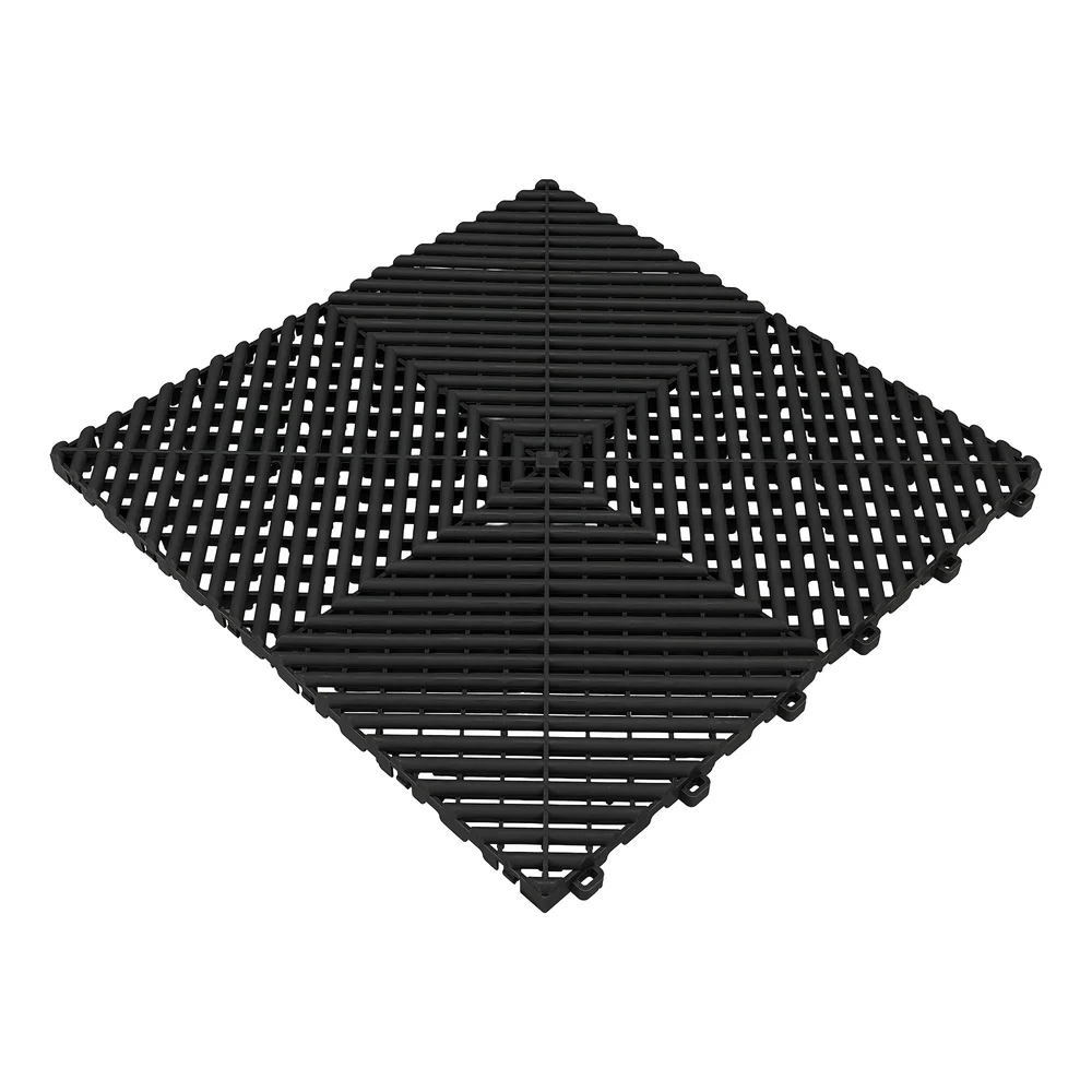 PELA Garasjegulv svart, 400×400×18 mm, 10 plater, 1,6 m² v:9144804