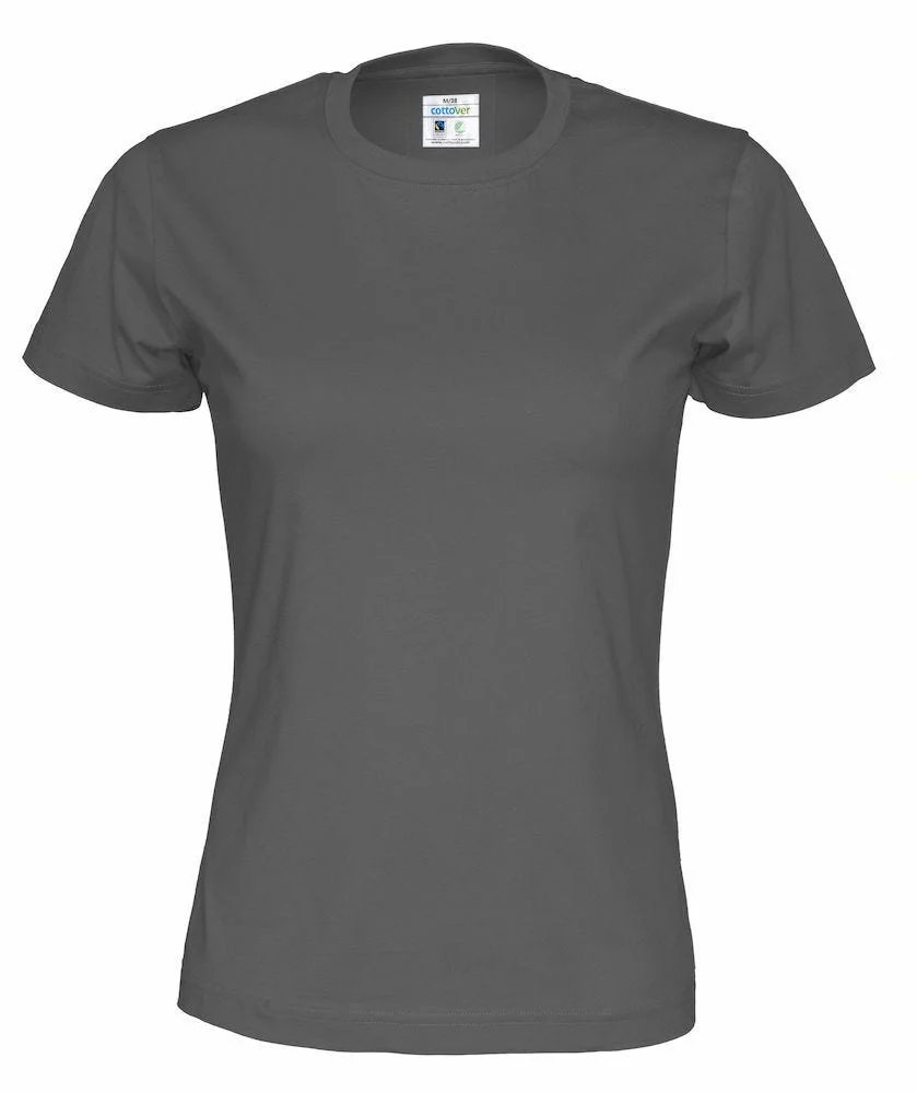 COTTOVER T-SHIRT DAME 141007-980 CHARCOAL v:8601634