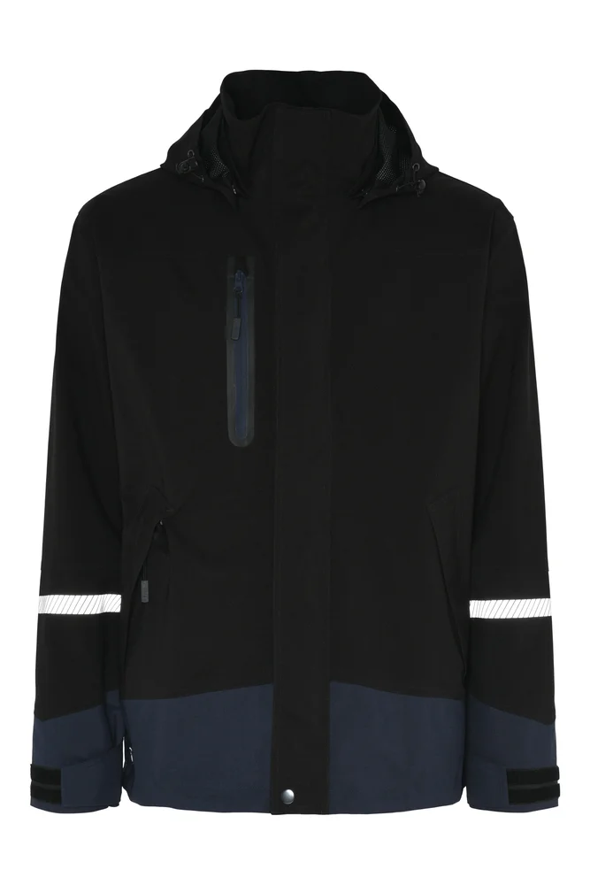 Skalljakke stretch sort/blå XL v:4242948