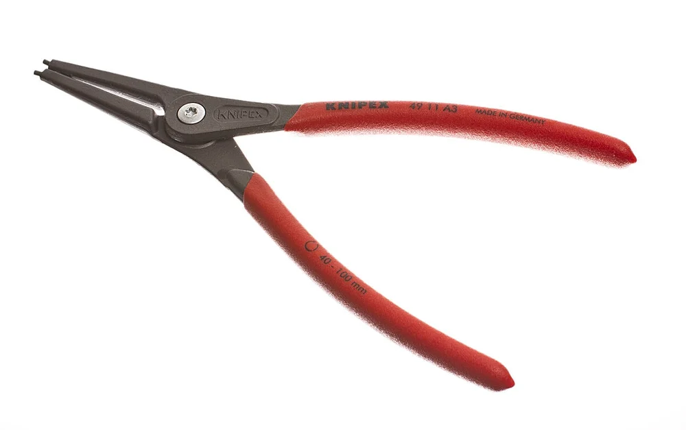 Knipex Rillet ringstang for utvendige rilleringer, rett, 4911A3 v:3510325