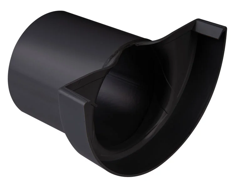 Endebunn m/tapp 11/75 sort til plast takrenner v:4653583 Endebunn m/tapp 11/75 sort til plast takrenner v:4653583