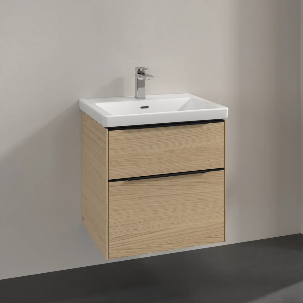 V&B SUBWAY 3.0 SERVANTSKAP 57X47 NORDIC OAK HÅNDTAK I VOLCANO BLACK v:5816632