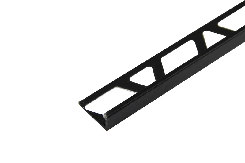 Avslutningslist 12,5mm svart matt v:7915007 Avslutningslist 12,5mm svart matt v:7915007