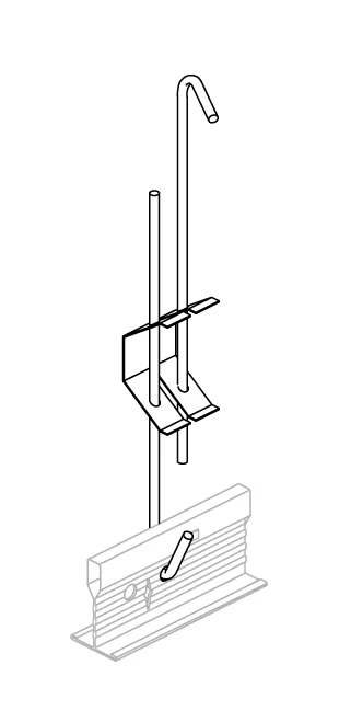 HENGER M/BESLAG 900-1750MM v:9720067 HENGER M/BESLAG 900-1750MM v:9720067