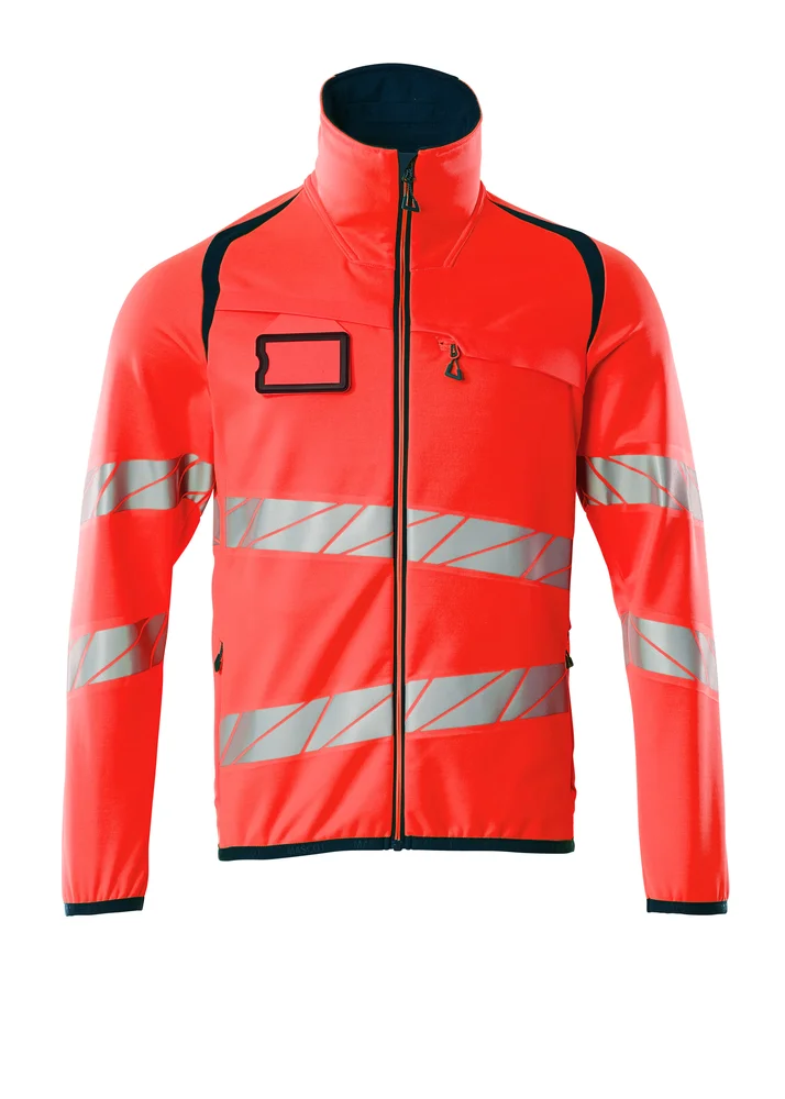 Fleecejakke 19103 rød/mari 3xl 3xl eniso 20471 klasse 2 v:4251975