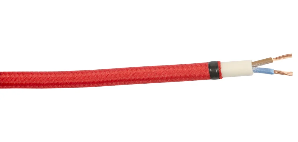 Gelia Tekstilkabel SKK, 2 x 0,75 mm², rød, 3 meter v:8298259 Gelia Tekstilkabel SKK, 2 x 0,75 mm², rød, 3 meter v:8298259